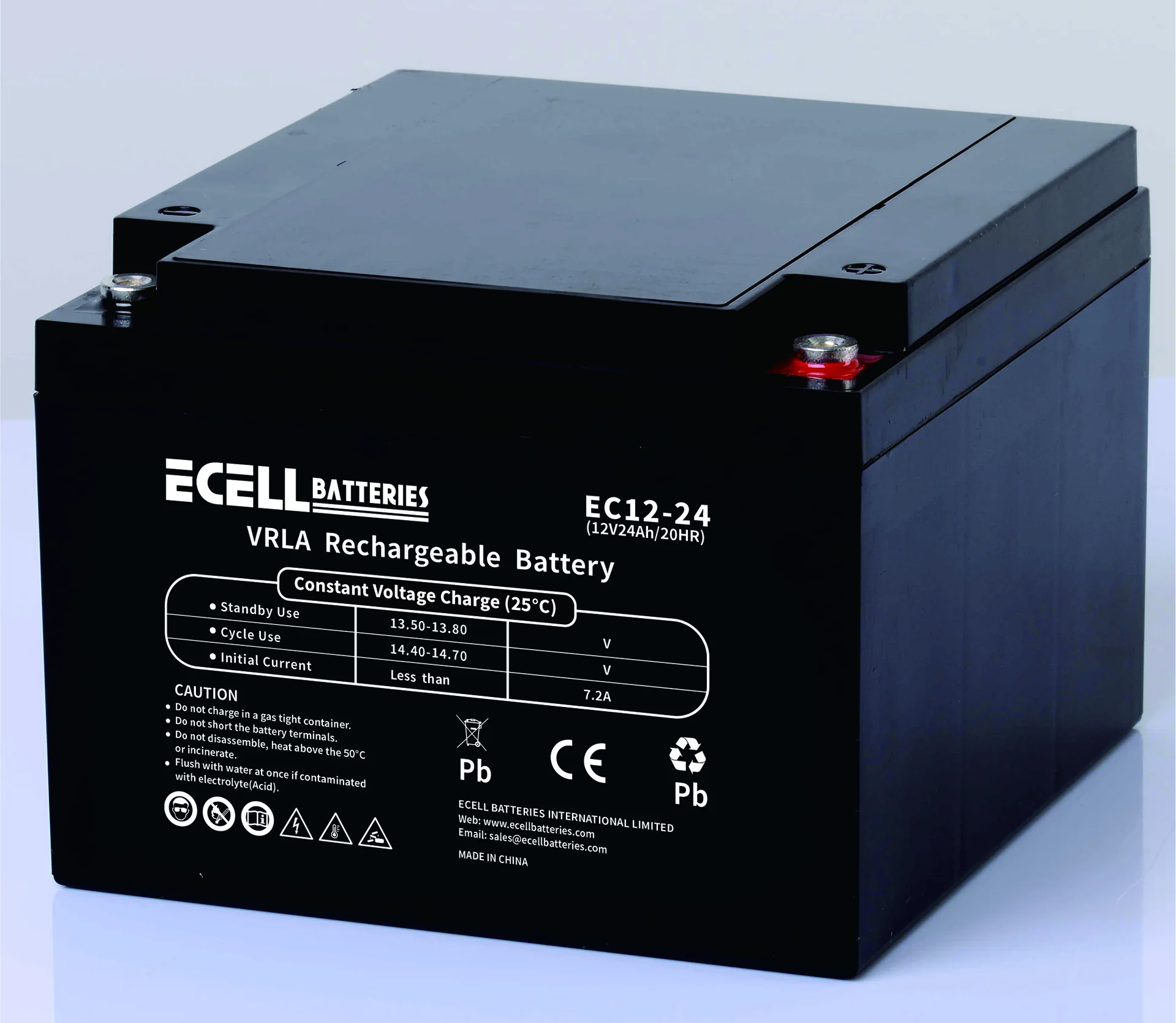 EC12-24, 12V 24AH 20HR 7.2A 01
