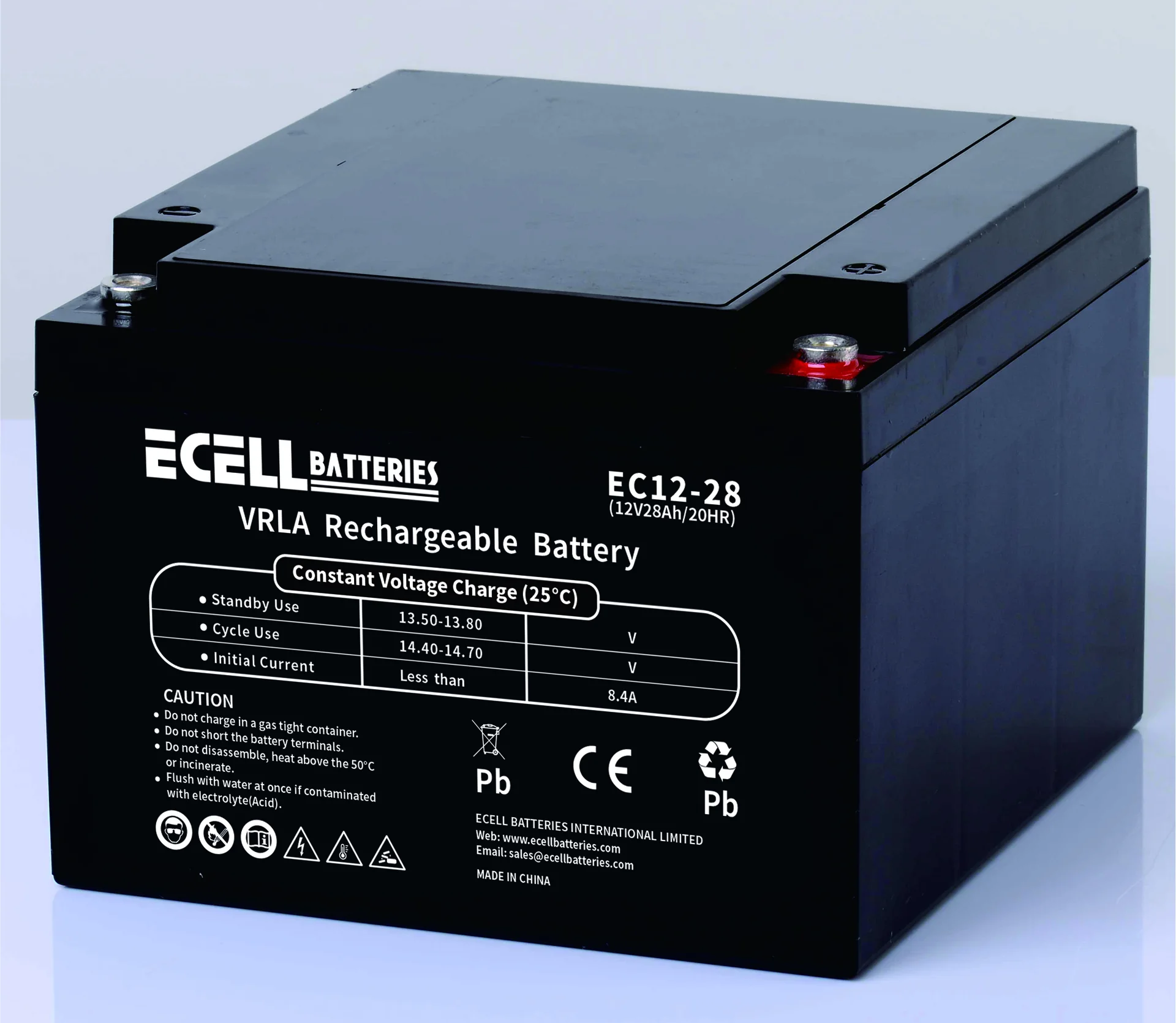 EC12-28, 12V 28AH 20HR 8.4A 01