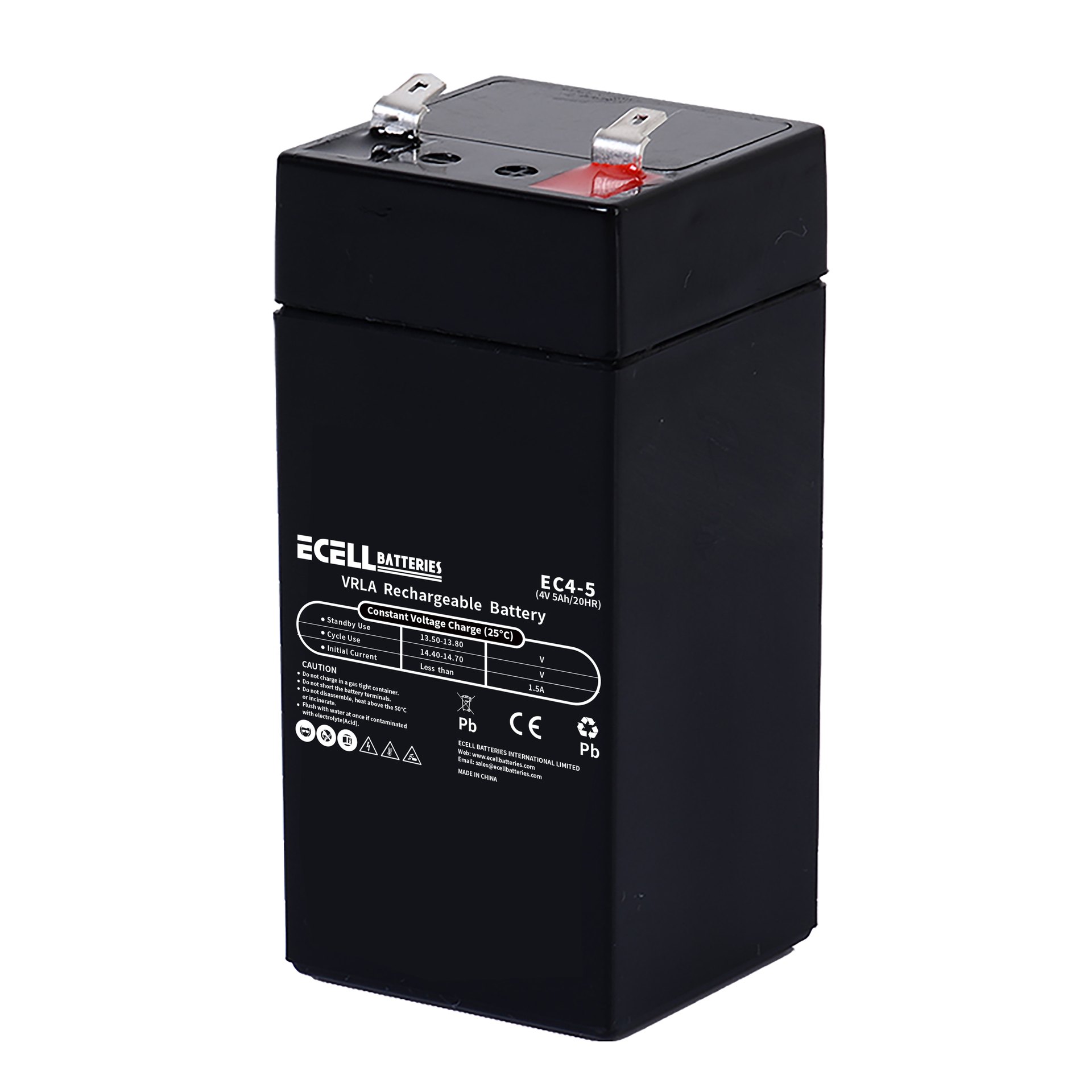 EC4-5, 4V 5AH 20HR, 1.5A