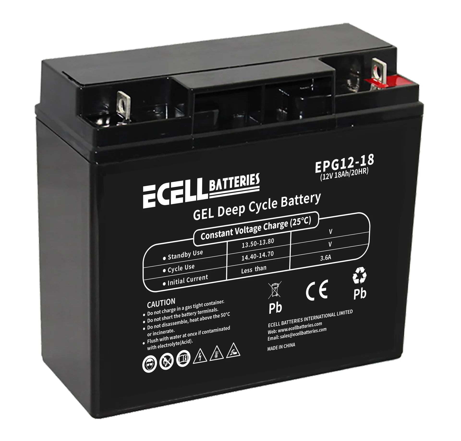 EPG 12-18, 12V 18AH 20HR 3.6A 01